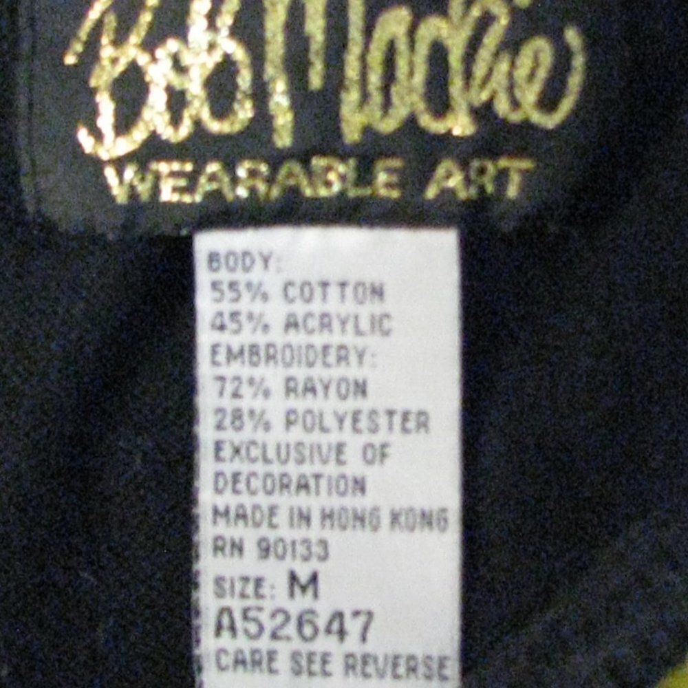 Vintage Bob Mackie Wearable Art Sweater - image 5